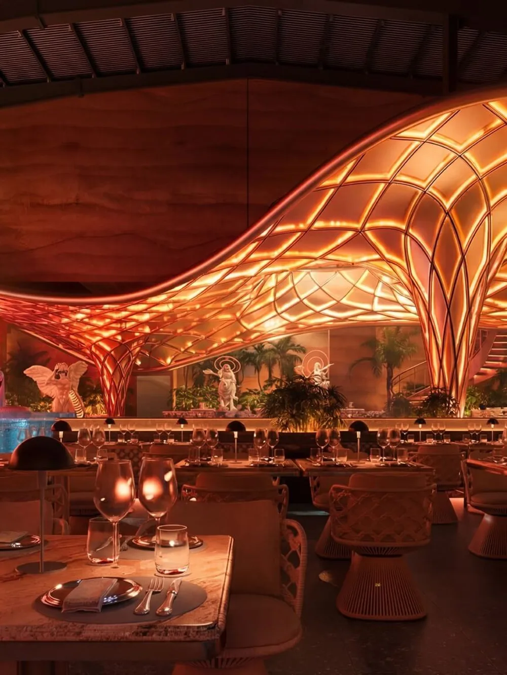 Palmora Saigon dining space
